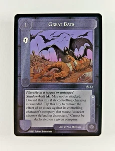Great Bats - Tarjeta CCG Tierra Media (1997 ICE) MECCG Against The Shadow ATS LoteR - Imagen 1 de 2