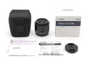 【Excelente Como Nuevo con Caja】 Sigma 19mm f2.8 DN Art Negro Sony E Mount Lente De JAPÓN - Imagen 1 de 8