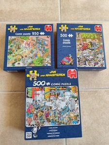 Puzzle Jan van Haarsteren Neighbours, Scooter Sramble, Candy Factory 500 bzw 950 - Bild 1 von 4