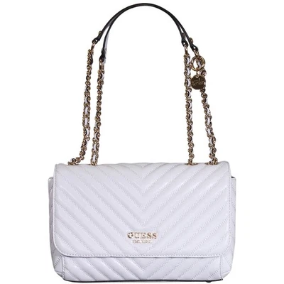 Bolso de Mano Guess Keillah Para Mujer Blanco Acolchado Convertible Bandolera Bolso con Solapa Foto 1 de 4