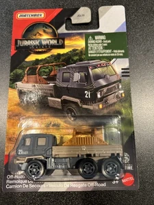 Matchbox 2025 Jurassic World Rebirth NUOVO impianto di soccorso fuoristrada - Foto 1 di 4