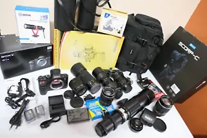 Sony Alpha A7S II ILCE7SM2 Digital 4K Kamera 7 Objektive, Käfig, Mikrofon, Einbeinstativ + Gimbal - Bild 1 von 20