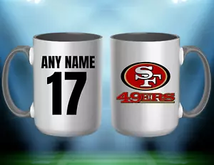 PERSONALIZED SAN FRANCISCO 49ERS 15oz Coffee Mug - Picture 1 of 1