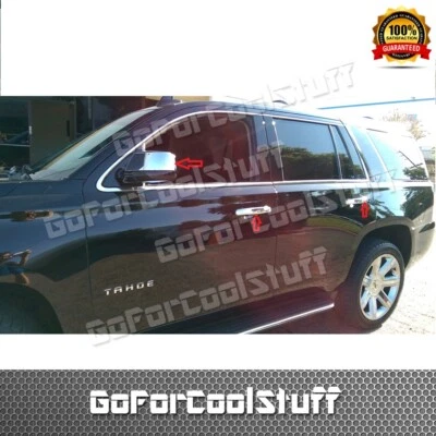 Espejo retrovisor cromado + cubierta de mango para 15 16 17 18 19 20 Chevy Tahoe GMC Yukon XL sin SK Foto 1 de 2