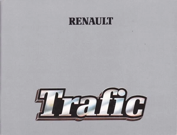 RENAULT Trafic - Libretto Uso e Manutenzione - Italiano  - 1991 - Immagine 1 di 1