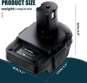 Adapter for Makita 18V Li-ion Battery BL1860 Convert to for Ryobi 18V Battery - Picture 1 of 11