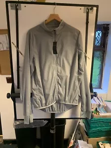 LA PASSIONE Cycling Rain Cape 3XL Wind Vest Reflective Silver Grey Long Sleeve - Picture 1 of 14