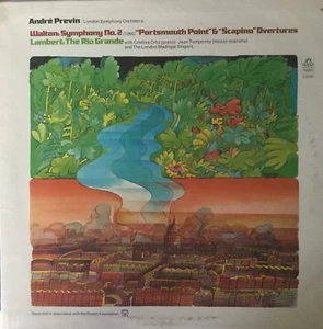 WALTON-SYMPHONY NO 2-LAMBERT-RIO GRANDE-PREVIN-ORIGINAL ANGEL S-37001 LP-RARE - Picture 1 of 1