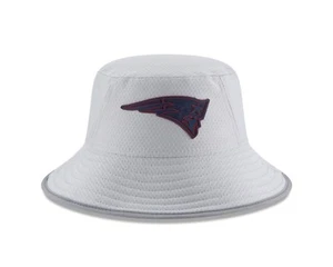New England Patriots New Era Gray  NFL Training Camp Official Bucket Hat  - Picture 1 of 6