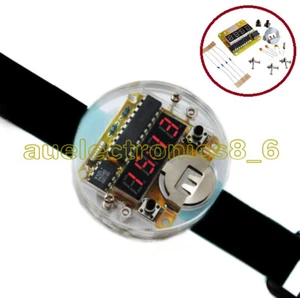 Digital Watch Electronic Clock DIY Kit Single Chip LED Display 3V - Picture 1 of 6