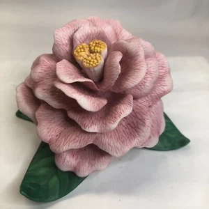 Lenox Camellia Fine Porcelain Flower Figurine Home Decor Pink Floral No Box 6" - Picture 1 of 14