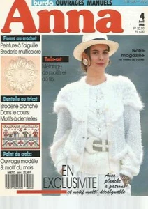 BURDA - ANNA N°04-1988 - KIMONO EN SOIE / PATCHWORK / FLEUS CROCHETEES / PULLS - Picture 1 of 2