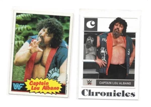 (LOT OF 2) CAPTAIN LOU ALBANO 1985 TOPPS WWF  & 22 CHRONICLES - Picture 1 of 1