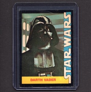 DARTH VADAR 1977 Star Wars Topps Wonder Bread Movie Trading Card #5 PSA