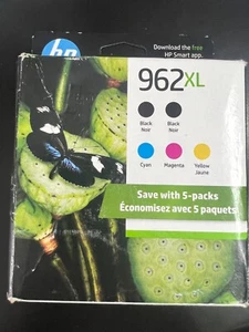 HP 962XL 5 PACK (6ZA57AN) Exp 8/26+  0318 - Picture 1 of 3