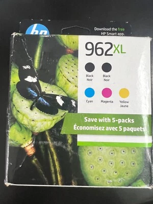HP 962XL 5 PACK (6ZA57AN) Exp 8/26+  0318 - Image 1 of 3