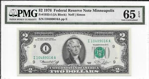 1976 Minneapolis $2 FRN (IA Block) PMG 65 EPQ Gem Uncirculated - Picture 1 of 12