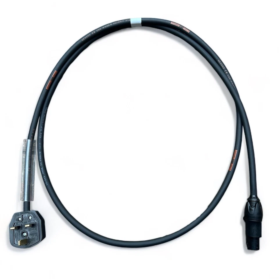 MARTEN® BG Masterplug 13a to Neutrik PowerCON TRUE1 NAC3FX-W 2m 1.5mm HO7RN-F Rubber