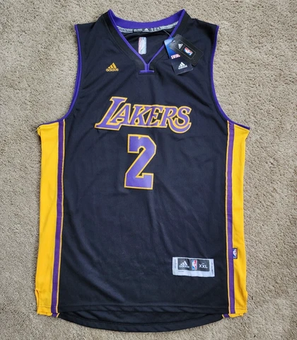 Lakers Lonzo Ball Jersey XXL Length +2 NBA Swingman NWT Black Hollywood Nights Cover