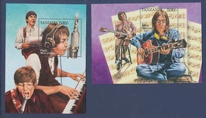 TANZANIA - Scott 1336-1337 - MNH S/S - The Beatles, Lennon, McCartney - 1995 - Picture 1 of 1
