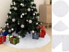 Luxus-Weihnachtsbaumdecke Wei 90 Cm Kunstpelz