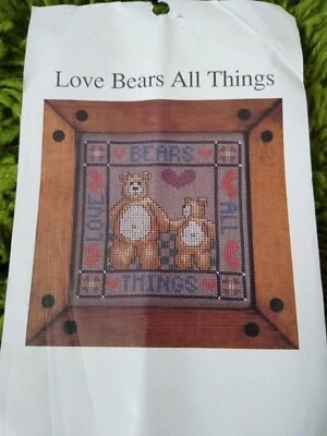  Cross My Heart Inc Love Bears All Things 1987 kit de punto de cruz 5x5 vintage 6938 Foto 1 de 2