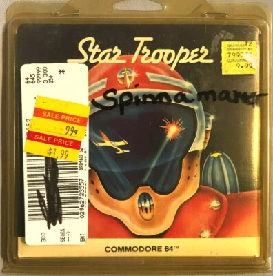 *NIB!* Star Trooper 5.25 inch disk Commodore-Arcade Game Spinnaker 1984clamshell - Image 1 of 4