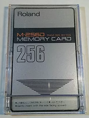 Roland M-256D Memory Card Ram 32k Bytes for Synths and Drum Machines W/ Case - Image 1 of 4