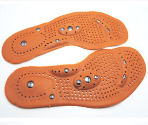 Health Foot Feet Care Magnetic Therapy Massage Insole Shoe Thenar Pad
