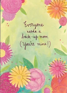 PAPYRUS MOTHERS DAY CARD NIP (MSRP $5.95) BACK UP MOM CARD (P14) - Picture 1 of 2