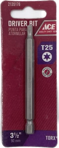 Ace 2135176 T25 Torx 3-1/2” Driver Bit Quick Change Hex Shank - Picture 1 of 2