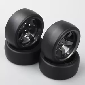 4PCS RC Flat Drift Tires&Wheel Rim 12mm Hex For HSP HPI 1:10 On-Road Racing Car - Picture 1 of 7