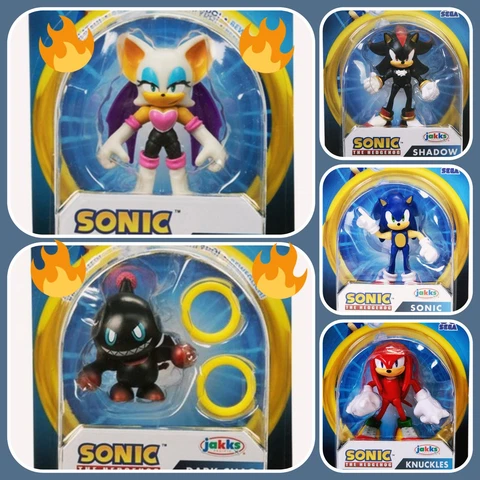 SONIC ACTION FIGURE SHADOW, ROUGE, DARK CHAO, KNUCKLES, SONIC Wave 10 Jakks 2.5" Cover