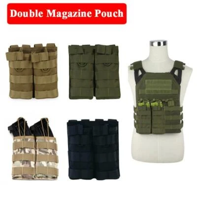 3pcs Tactical Molle Magazine Pouches Holder Holster Set Bag For 5.56 .223 Mag - Image 1 of 4
