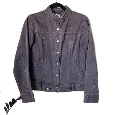 Vintage Columbia Denim Snap Button Moto Jacket Size Small - Image 1 of 4