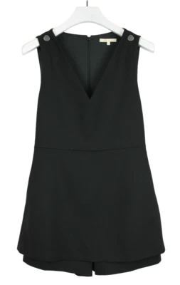 MAJE Irisa Overall Damen (EU) 42 Ärmellos Skort Jumpsuit Mit Taschen Schwarz - Bild 1 von 4