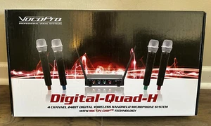 Sistema de micrófono de mano inalámbrico VocoPro 4 canales UHF - Digital-QUAD-H4 - Imagen 1 de 23
