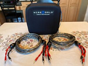 Wireworld Equinox 7 Bi-Wire 3M Banana Speaker Cables OCC Copper 12 AWG