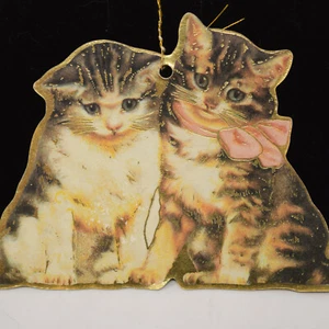 Stanzform Kätzchen Kätzchen Katze Ornament doppelseitig Gold Highlights - Bild 1 von 11