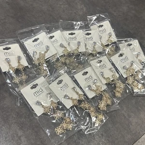 Nuevo Lote de 12 Pendientes Joyería Moda Colgantes Tono Dorado Venta al por mayor Revendedor a granel - Imagen 1 de 8