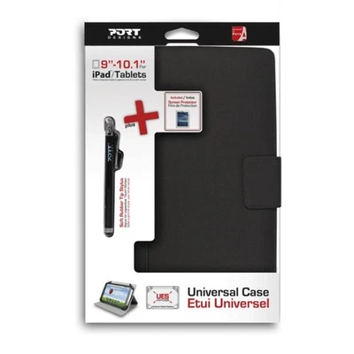 Port Designs Phoenix IV Portfolio Cover Sleeve For 10 inch Tablet Black 501663 - Image 1 of 4
