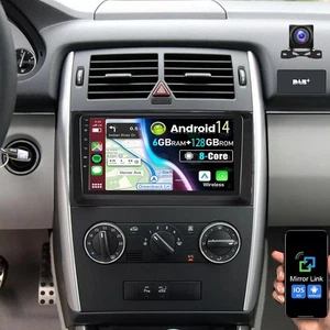 Carplay Autoradio GPS Nav Für Mercedes Benz B A Klasse W245 W169 W906 6+128G DAB - Bild 1 von 16