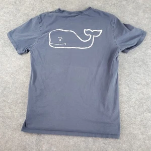 Camisa Vineyard Vines Para Hombre Pequeña Azul Cuello Redondo Manga Corta Bolsillo Logo Elástica - Imagen 1 de 15