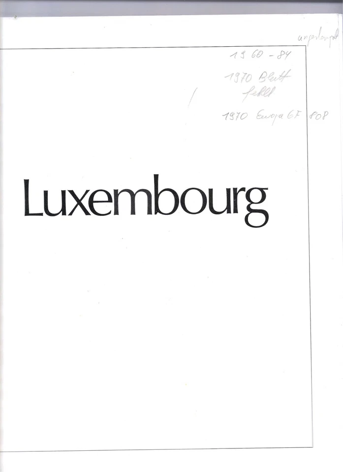 Luxemburgo Colección de 1960 - 1984 en caja fuerte sin fijasellos - Imagen 1 de 1