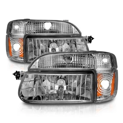 Anzo 111040 Chrome Crystal Headlight w/ Corner Light for 95-01 Ford Explorer Foto 1 de 4