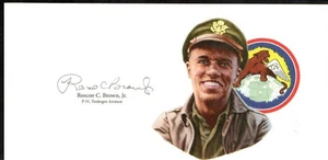 Roscoe Brown Signed Cut Signature GOE Lithograph (d) WWII Tuskegee Airmen 2 - Picture 1 of 1