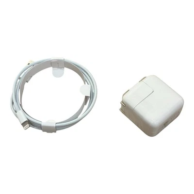 New Apple 12w USB-A Charger Adapter for iPhones with lightning cable included - Image 1 of 2