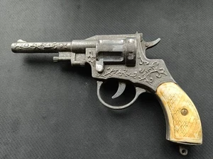 Toy Retro Revolver.Vintage USSR.Alluminium.Light.Silver.Working.Good condition - Picture 1 of 10