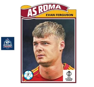 Topps Living UEFA UCC 25/26 #813 Evan Ferguson AS Roma PREVENTA - Imagen 1 de 3