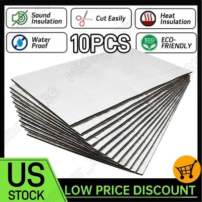 Self-adhesive Fireproof Sound Deadener Heat Insulation Mat For Car Hood Engine Foto 1 de 4